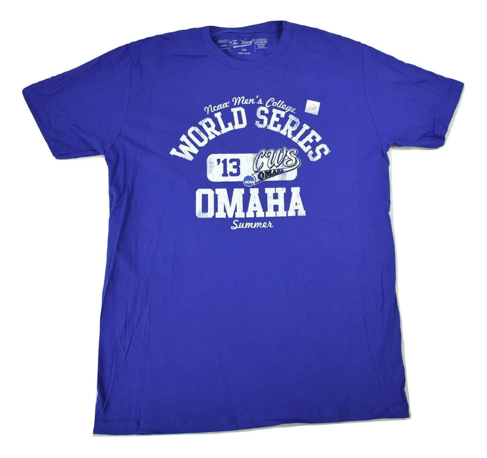 The Victory Mens 2013 College Baseball World Series Baseball Shirt New L M
