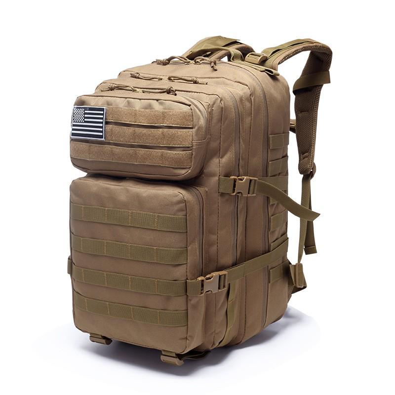 Men's Large Capacity Outdoor Sports Backpack, Water-Resistant, Multifunctional, 45L