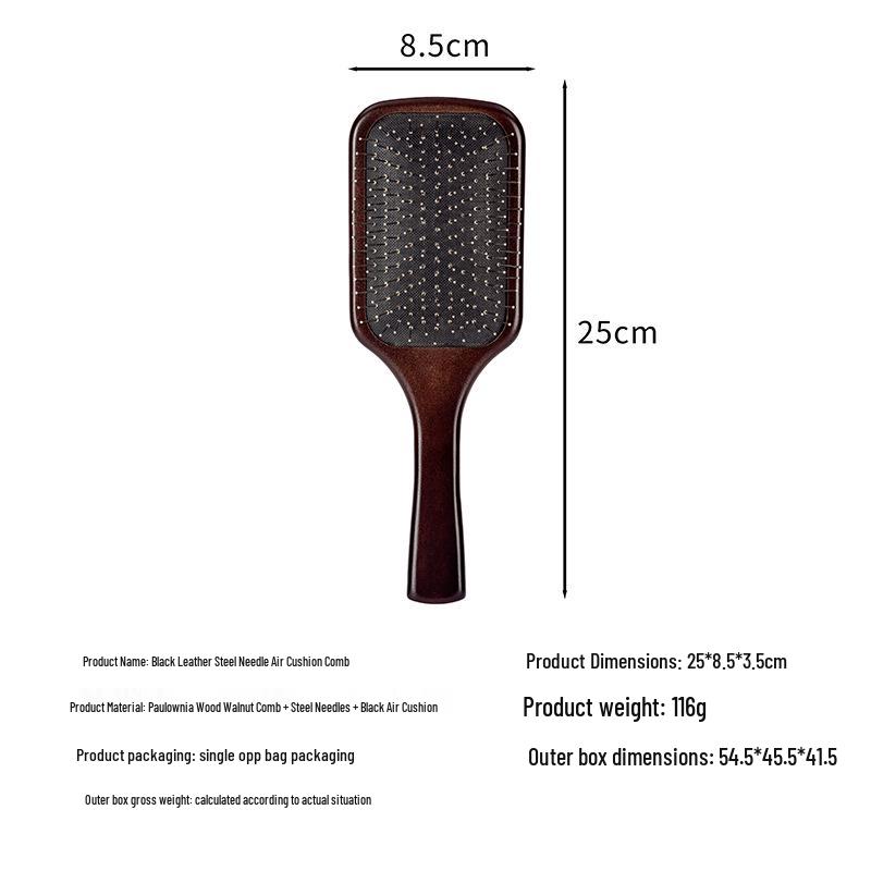Professional Wooden Air Cushion Scalp Massage and Hairdressing Comb