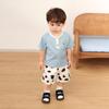LUSON Baby Boys' Contrast Polo Collar Short Sleeve T-shirt