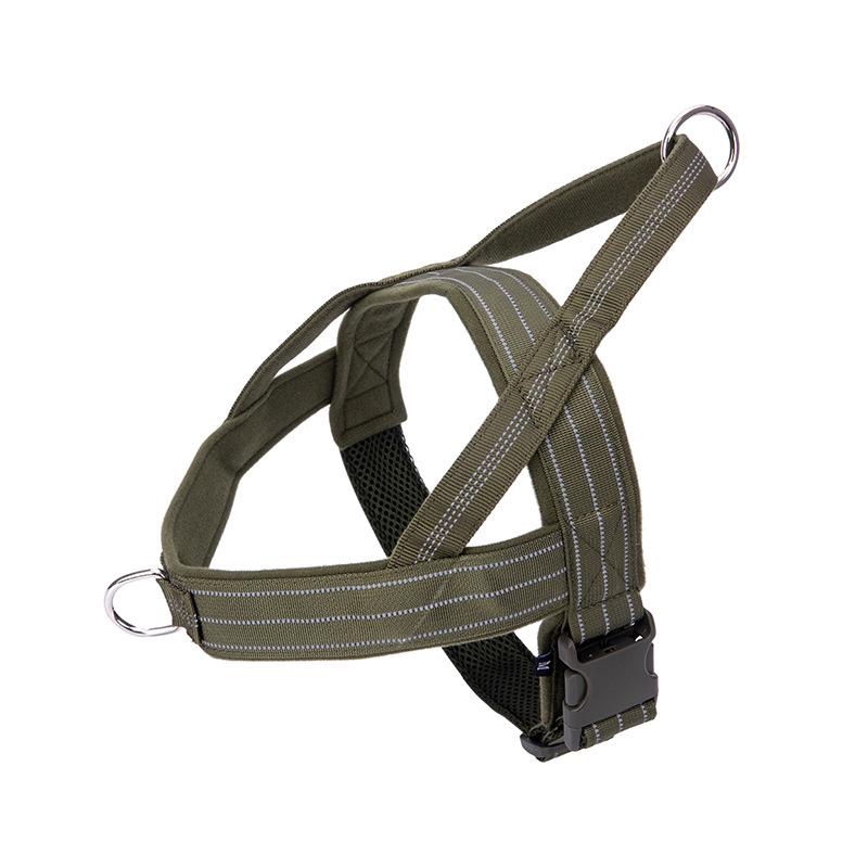 

Reflective Nylon Tactical Dog Vest and Leash for Medium to Large Dogs. XL Chest 73-93