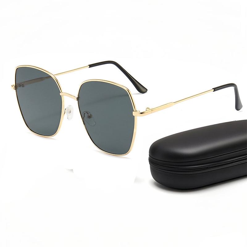 New Vintage Square Polygon Shades Luxury Brand Gradient Women Men Sunglasses Fashion Travel Metal UV400 Sun Glasses Eyewear 2026