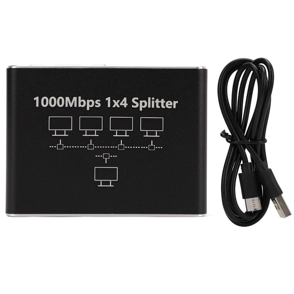 

1000Mbps High Speed Internet Splitter USB Power Cable LAN Splitter Network Extension