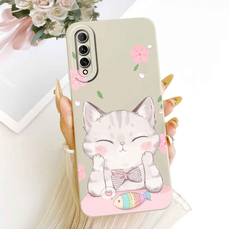 For Huawei Y9s Case Stylish Pretty Girls Flower Cover Soft Silicone Case For Huawei Y9s Y 9s STK-L21 STK-LX3 STK-L22 Back Cover