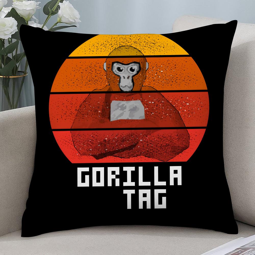 Cool G-Gorilla Tag Pillow Case Short Plush Pillow Covers Sofa Decorative Gift Home Double-sided Printing Cushion Cover