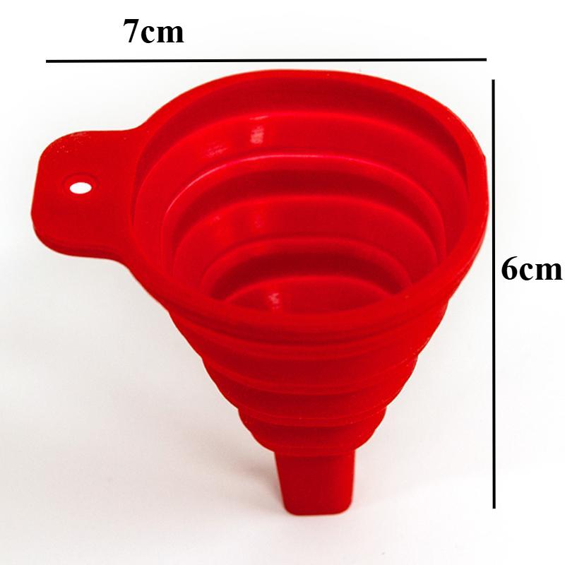 Imbuto universale pieghevole in silicone per olio motore e liquido lavavetri: portatile, flessibile e ideale per la manutenzione dell'auto