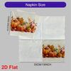 20pcs Disposable Napkins with Pumpkin, Scarecrow Pattern Print for Wedding,Parties,and Daily Use for Thanksgiving Fall Christmas Table Decoration