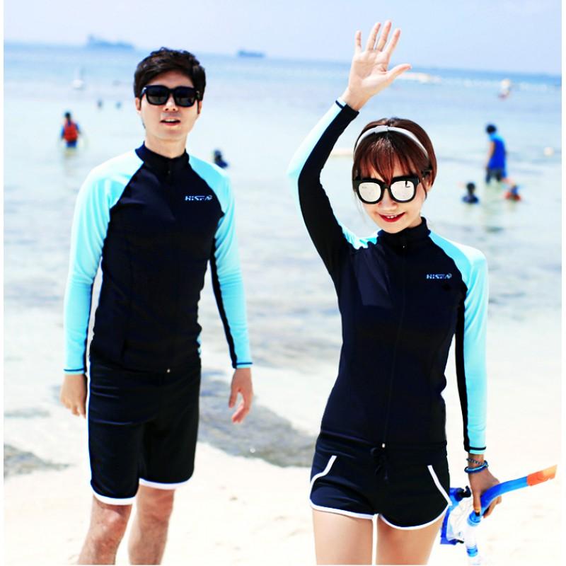 Diving Rash Guard Long Sleeve UV Protection Swim Shirt Surfing Snorkeling Beach Sun