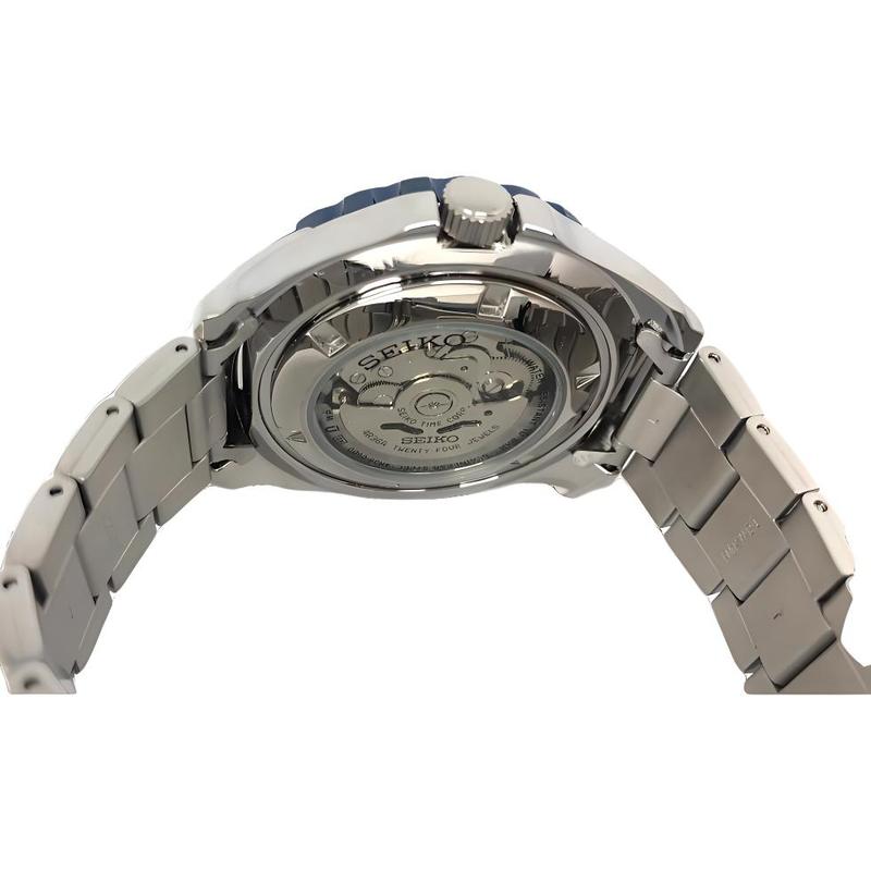 SEIKO 100 meters waterproof Automatic Steel Strap same style for men and women blue dial SRPB37K1