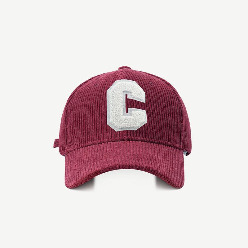 Stylish Corduroy Duckbill Cap For Winter Comfortable Unisex Hat Baseball