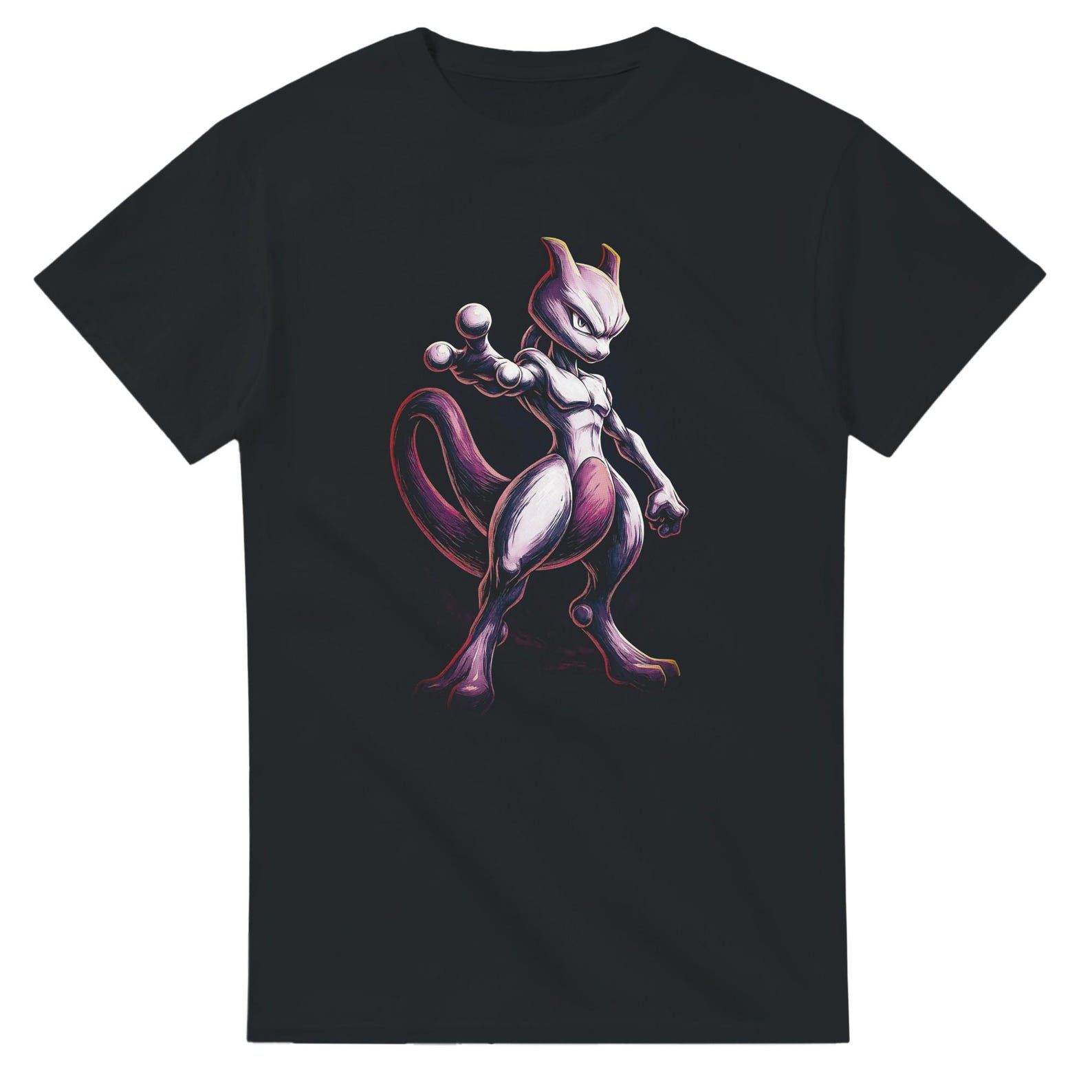 Mewtwo Halftone Heavyweight Unisex Crewneck T shirt | Gildan® 5000 S