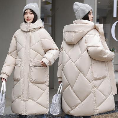 New Winter Women Parka Hooded Jackets Thicken Warm Cotton-padded Puffer Coats Casual Long Parkas Clothes Loose Outerwear