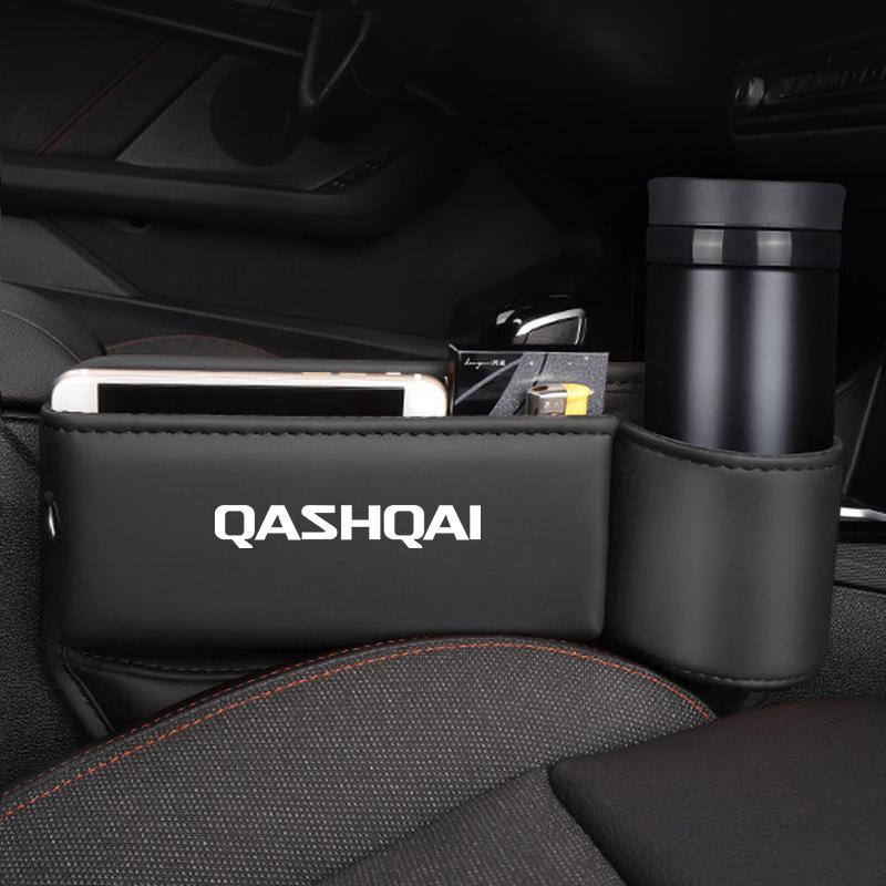 Pro Nissan Qashqai J10 J11 J12 Úložný box do mezery mezi sedadly Nepropustná svorka do mezery sedadla Držák na pohár