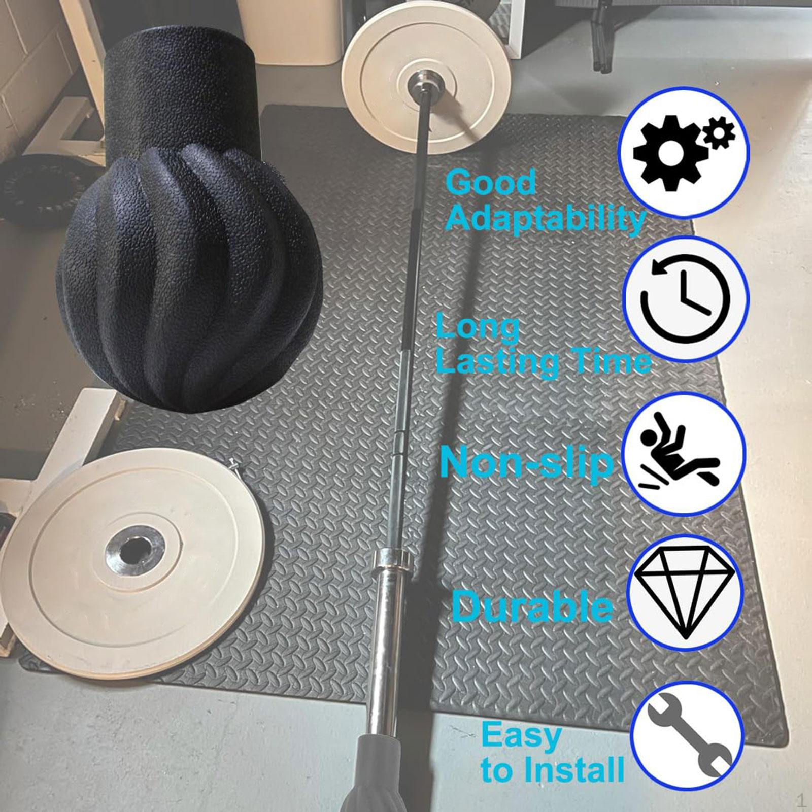 

Bar Attachment for Barbell Base Accessories Fits 2 Holder Floor Swivel Split Squats чёрный