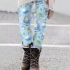 Women's Christmas Print Slim Fit Elastic Yoga Casual Pants