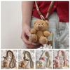 Plastic Bear Plush Doll Keychain Anti-Lost. Crossbody Mobile Phone Lanyard  Phone Case