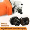 2Pcs M5 to M10 M14 M16 Angle Grinder Thread Adapter Female to Male Converter Thread Reducer Attachment Power Tool Accessories