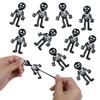 10/20/30pcs Halloween Stretchable Skull Skeleton Anti Stress Toy Kids Birthday Party Favors Halloween Trick or Treat Guests Gift