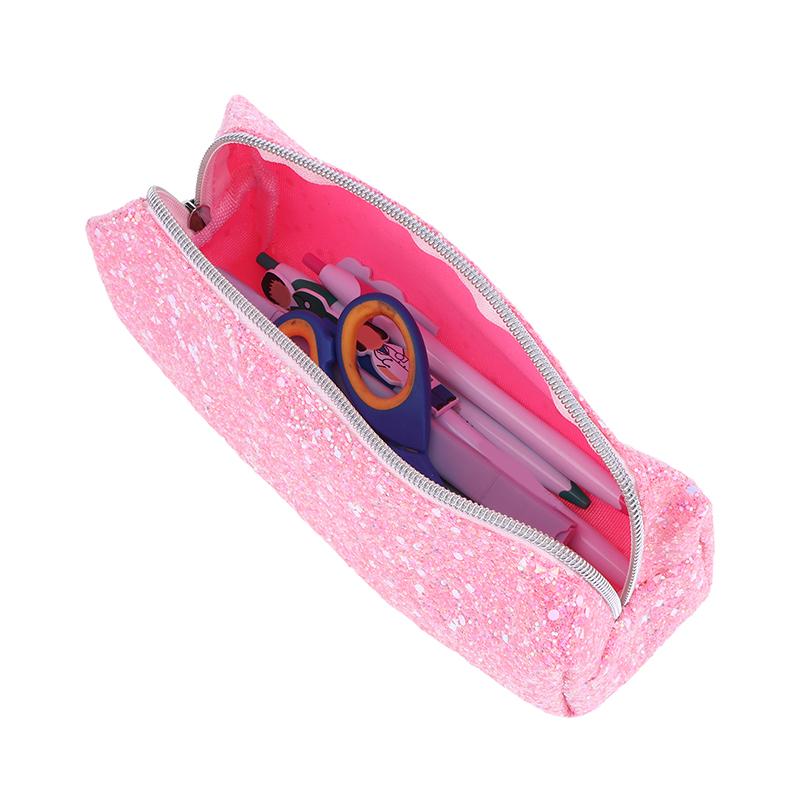 Kawaii Glitter Pencil Case Pencil Box Pencilcase Pencil Pouch Pencil Bag Stationery Supplies Sequin Makeup Bag Cosmetic Bag