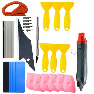 Car Wrapping Tools Kit Scraper Film Kits Felt Squeegee Hard Scraper Cutter Wrap Tool Window Tinting Tools Car Accessories