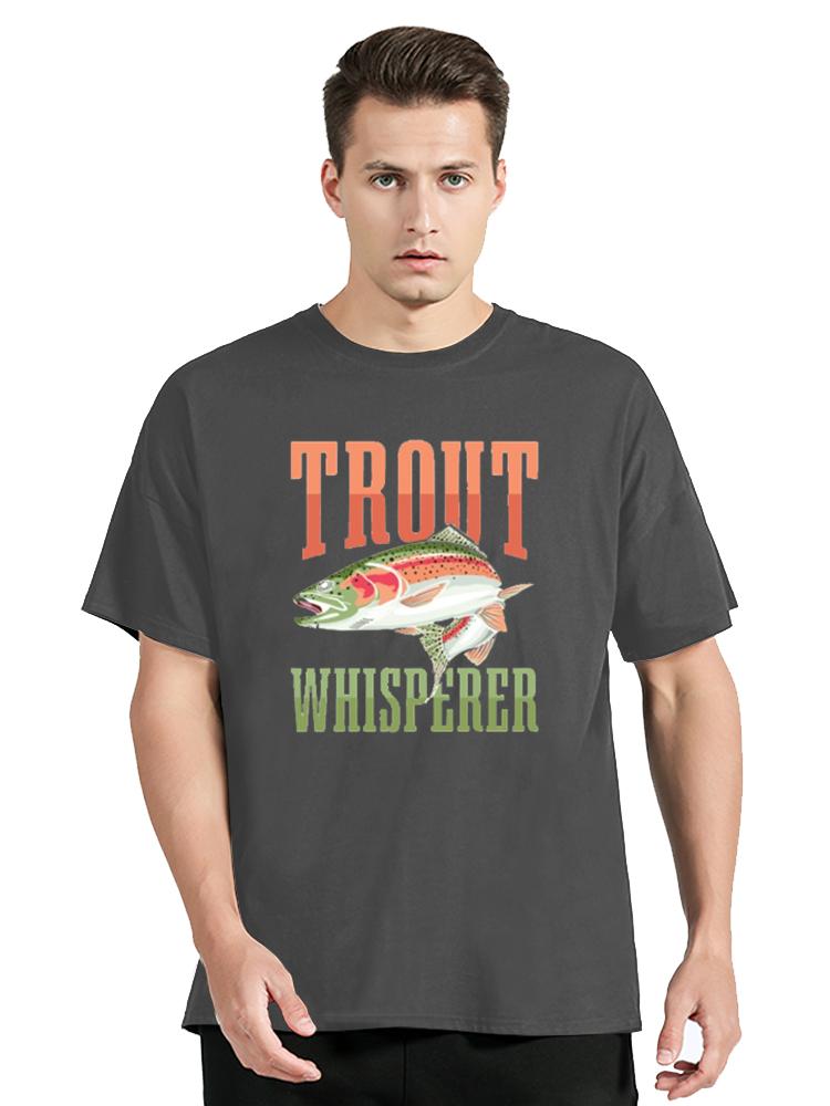 Unisex Tshirts Trout Fishing Steelhead Rainbow Trout Whisperer Gift Cotton Tee Shirt Fisherunisex Lake Time T Shirt Gift Clothes