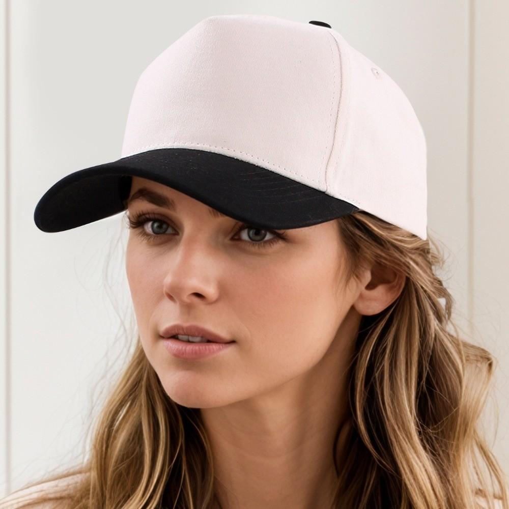 Breathable Peaked Cap Color Blocked Sunscreen Sun Hat Casual Baseball Cap Outdoor