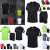 Breathable Men Quick Dry Tshirt And Shorts Set For Gym And Running Sportswear