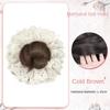 Lace Hair Bands Ponytail Holders Hair Artifact False Hair Pieces Flower Bun Head Wig  Women