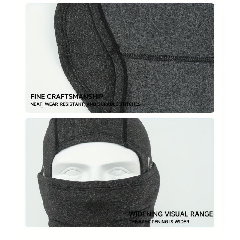 1PC Men's and Women's Winter Warm Cycling Skiing Headgear Cycling Fleece Cap Helmet Lined Full Face Cold Mask Outdoor Face Covering Scarf