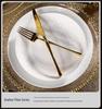 High-End Light Luxury Relief Porcelain Dinnerware Set - Simple White Design