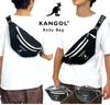 KANGOL Body bag Waist bag KGSA-BG00260 Black/Off