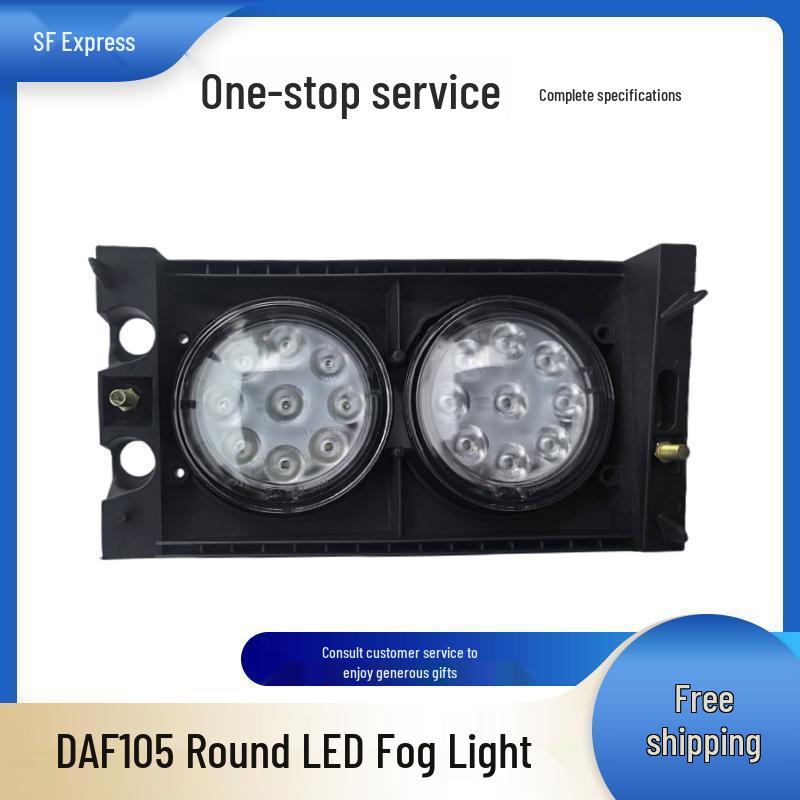 Dual-Lens LED Fog Lights for DAF XF CF LF 105 Trucks Passenger Side