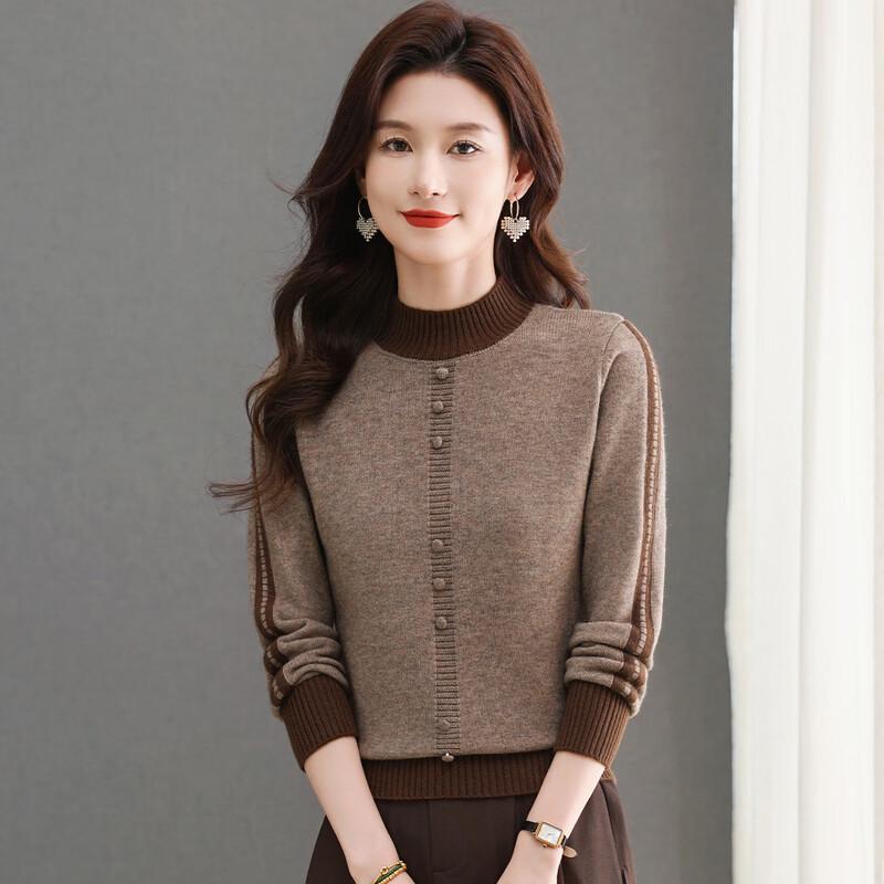 

SNOWFLYING Women s Warm Knit Turtleneck Sweater L