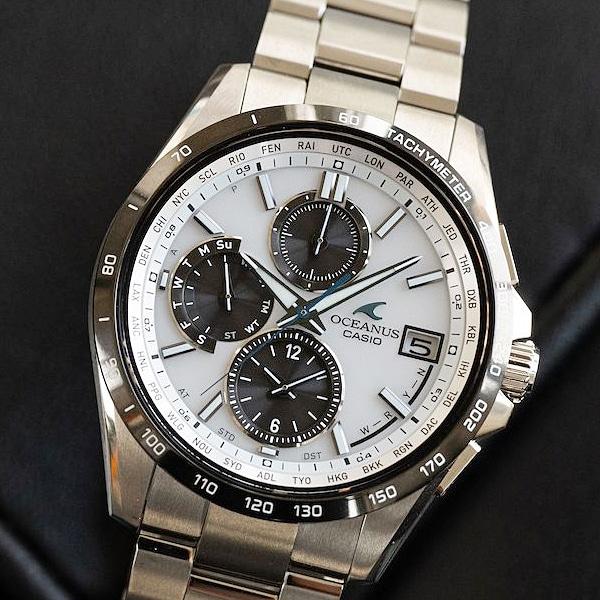 CASIO Men's OCEANUS OCW-T2600J-7AJF [OCEANUS CLASSIC LINE] Round Watch Silver Titan