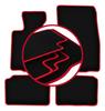 Velours vloermatten met rode rand voor: Mini Countryman R60 hatchback (2010-2017)
