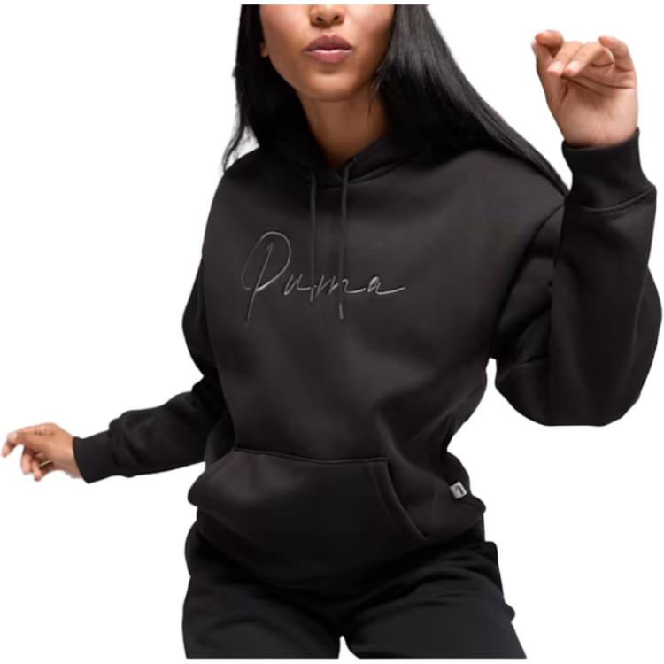 PUMA Unisex Tonal Script Pullover Hoodie 684401-01