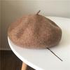 Autumn and Winter New Women's Beret Cashmere Fashion Bud Hat Trendy Versatile Casual Soft Girl Painter Hat