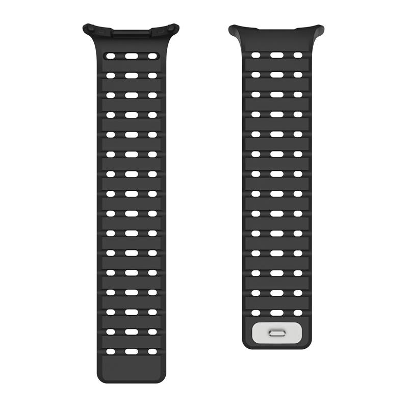 

Silicone Magnetic Strap for Samsung Galaxy Watch Ultra 2024/2025 47mm Loop Band Bracelet for Samsung Galaxy Watch Ultra 47MM No Gaps Quick Wristband Ultra 47mm(2024/2025) чорний