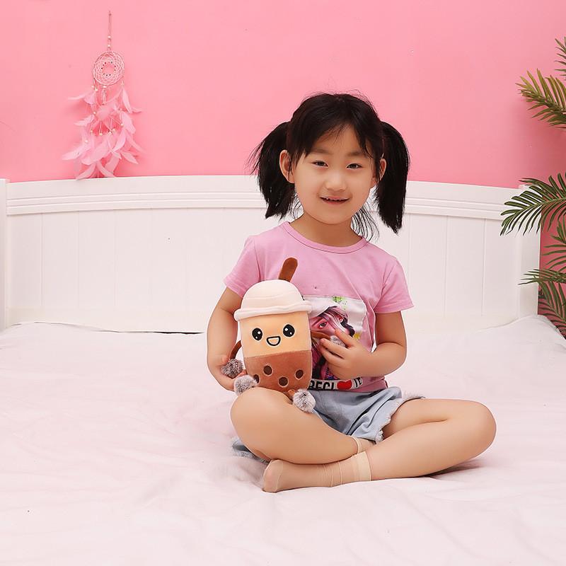Milk Pearl Tea Plush Toy Cartoon Stuffed Doll Bedroom Decoration Kids Gifts