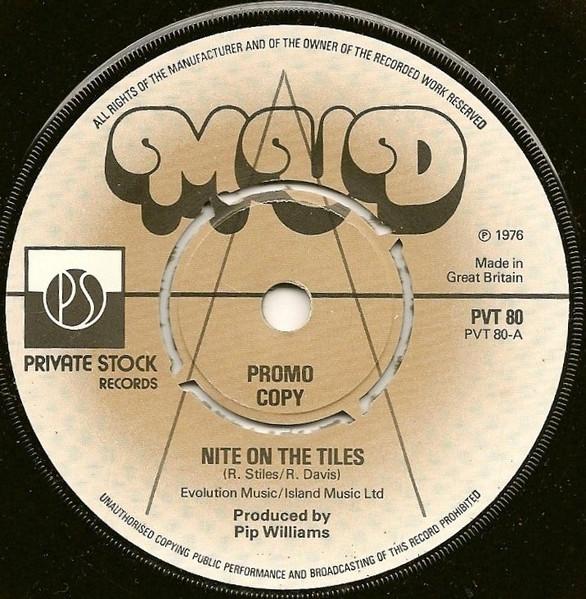 

7inch Record MUD - Nite On The Tiles PVT80 Private Stock 1976 UK Rock Used
