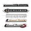 Car 3D White Edition Grand Touring ABS Trunk Badge Adhesive Emblem Rear Body Tailgate Badge for Land Cruiser TEH0