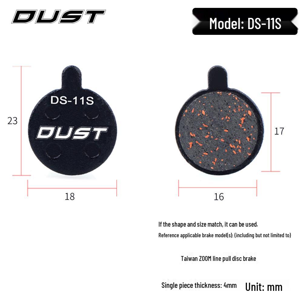 DUST Semi-Metallic Resin Disc Brake Pads for M446 E3 M355 Mountain Bikes