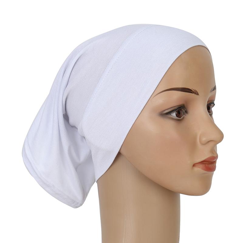 Cotton Modal Inner Hijab Undercap Muslim Turban Islam Underscarf Hijab Bonnet Soft Stretch HIjabs Tube Cap Turbante Mujer Hat