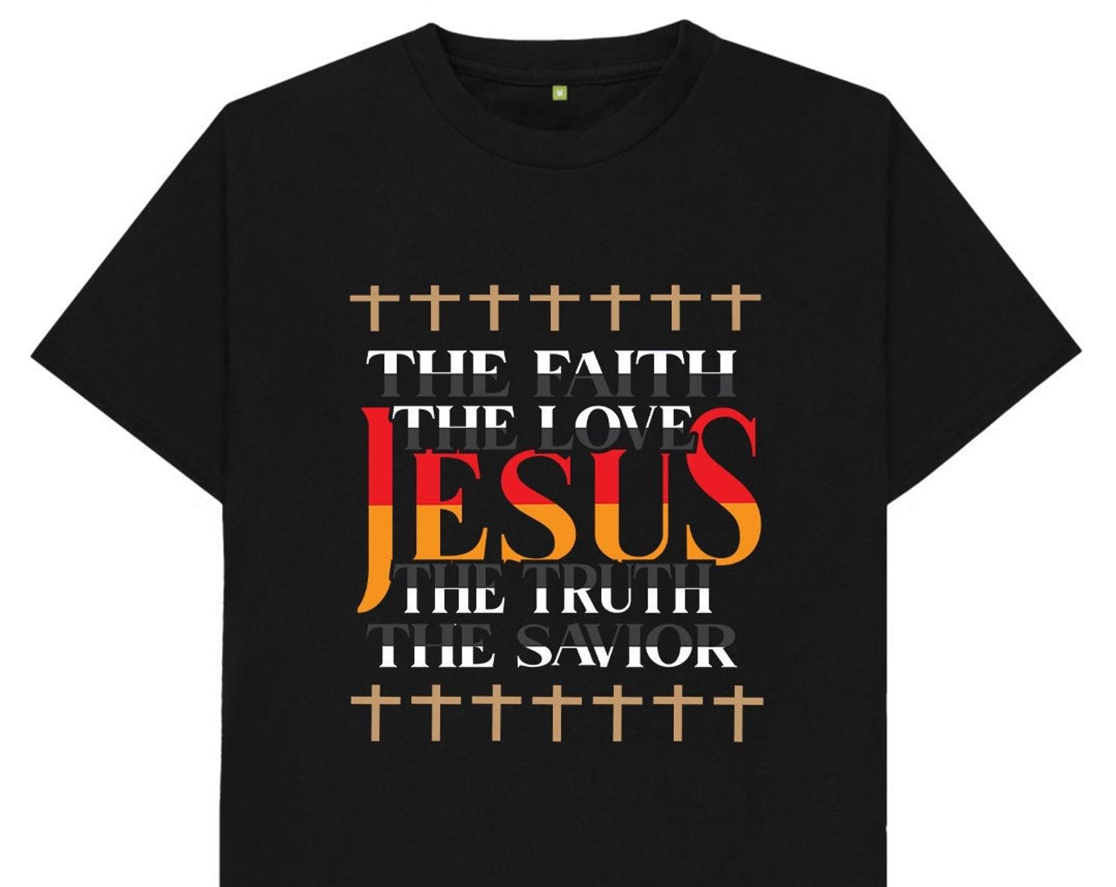 Jesus The Faith The Love T shirt 4XL