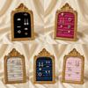 Velvet Jewelry Display Rack Picture Frame Shape Earring Ring Shelves  Home Decoration