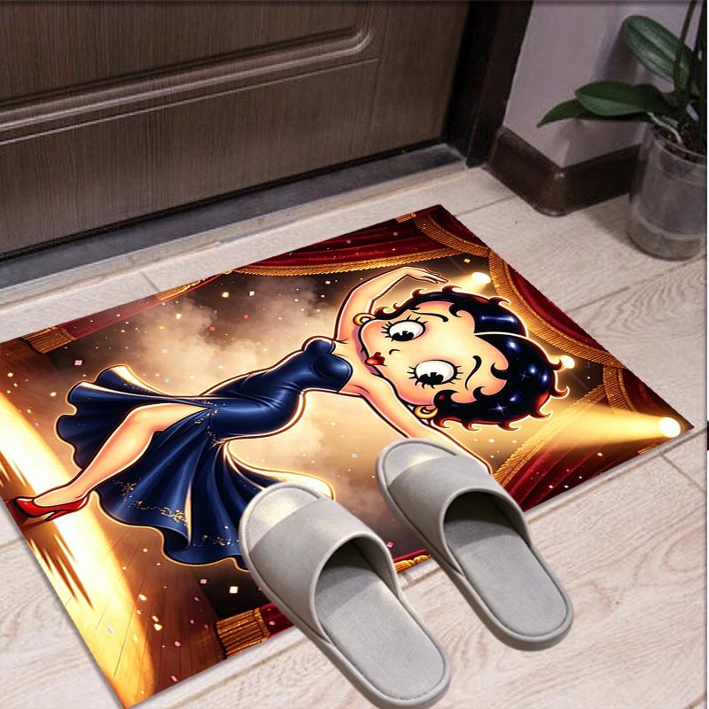 Betty Boop Pattern Rug, Indoor/Outdoor Mat, for Picnic, Gameroom, Bedroom, Office, Living Room, Home Decor Carpet, Birthday Gift