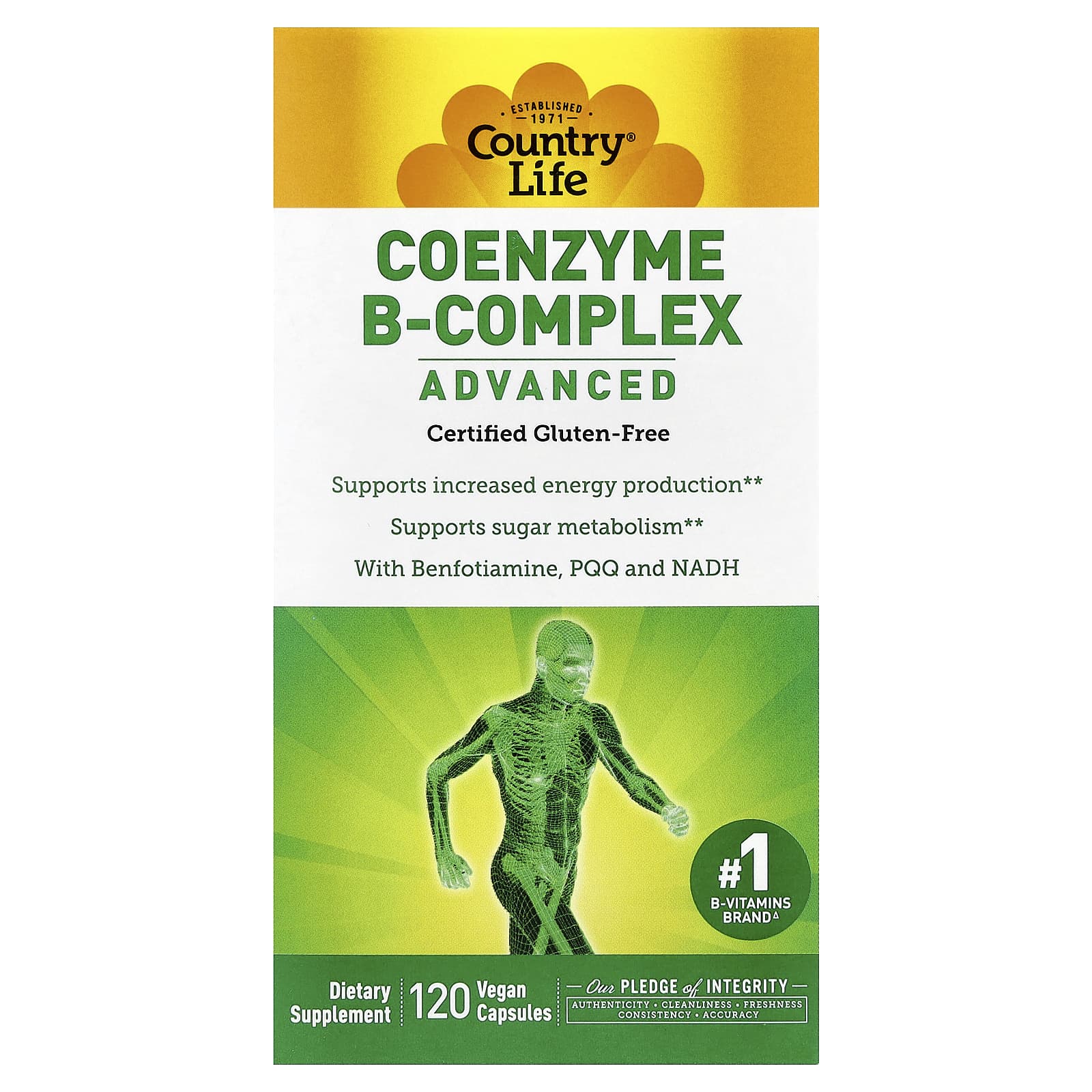 

Coenzyme B-Complex, Advanced, Veggie Capsules 120