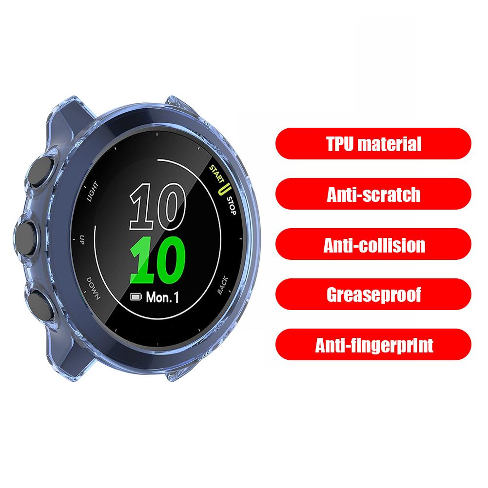 TPU Protective Case for Garmin Forerunner 55/158 Watch Cover Smartwatch Shell