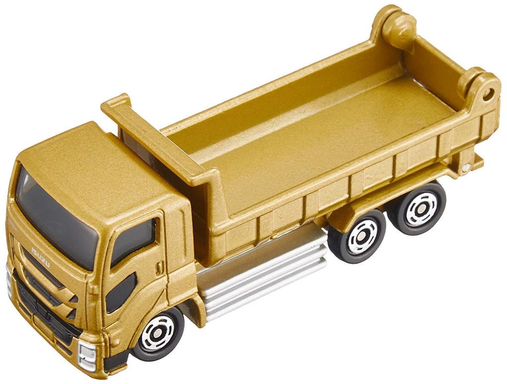 Takara Tomy "Tomica No. 101 Isuzu Giga Dump Truck (Boxed)" Miniature Car Toy, Boxed, Meets Toy Safety Standards