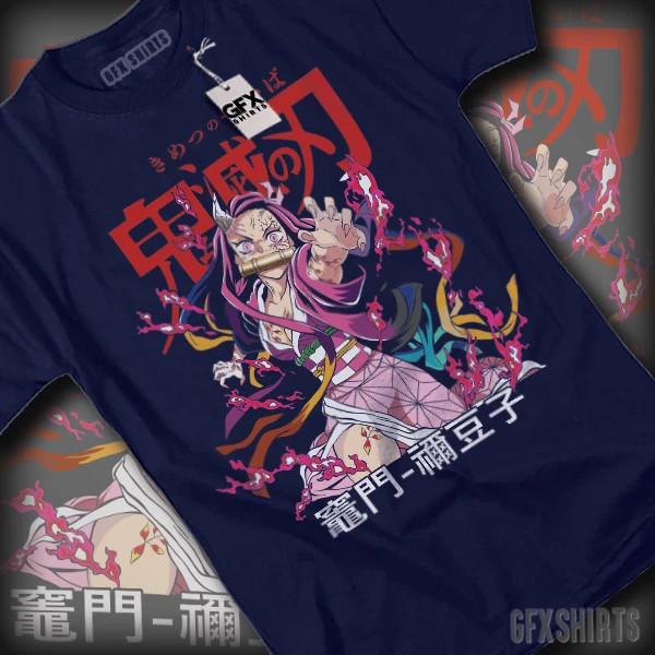 

Demon Slayer anime t shirt, Nezuko Horror Anime, Hashira Anime Manga lot S